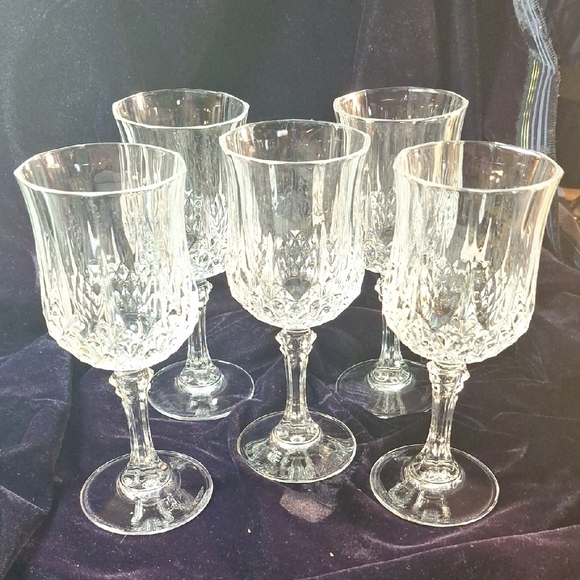 Crystal Wine Glass Set Of 5 - Picture 3 of 8